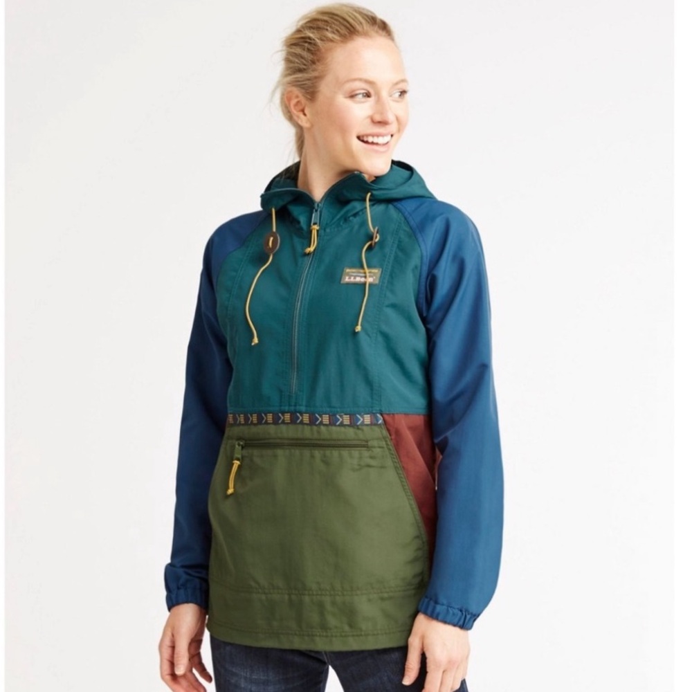 Purple LL Bean Mountain Classic Anorak